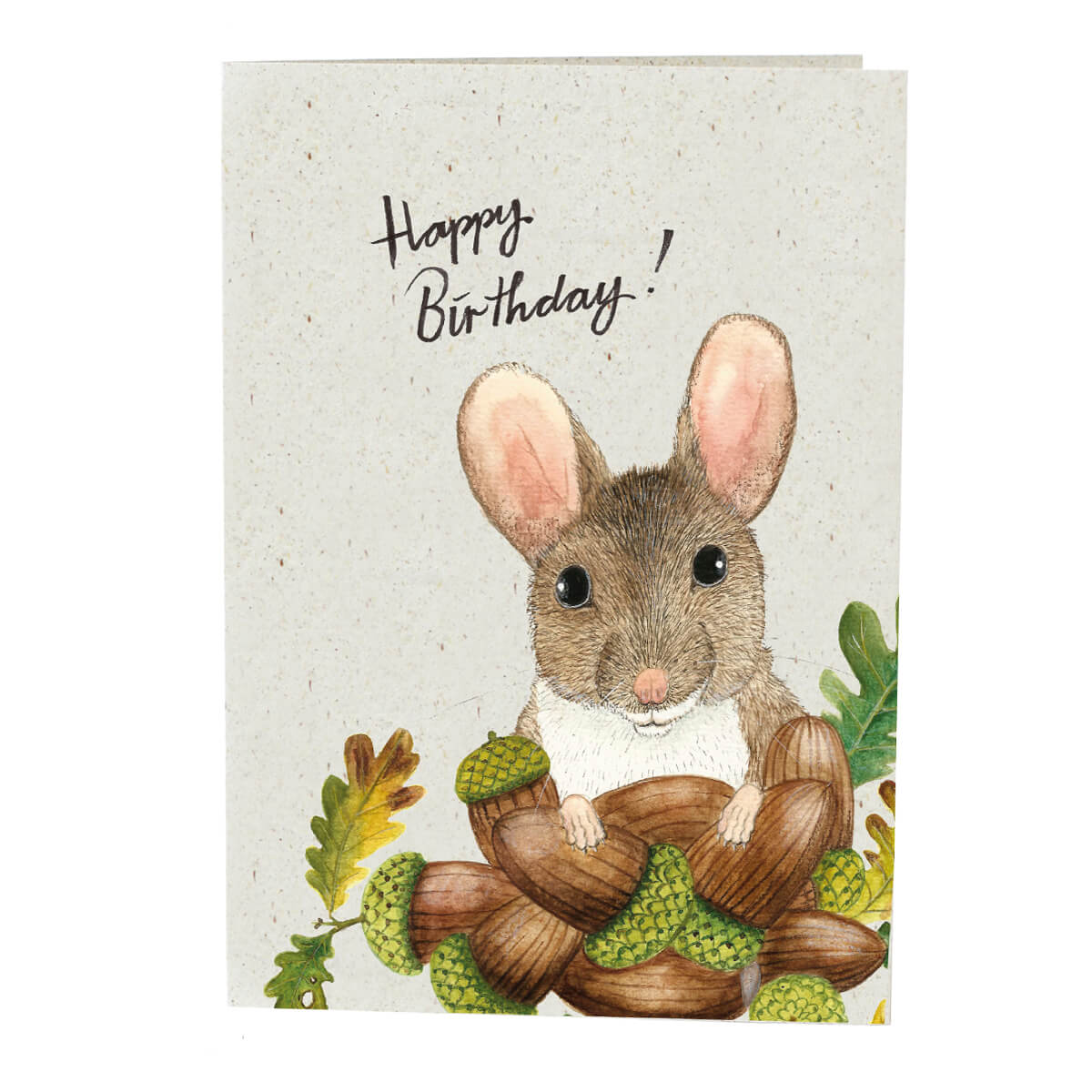 Klappkarte Waldmaus (Geburtstag)