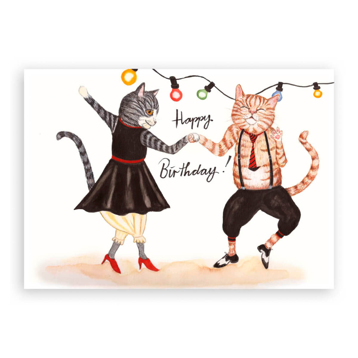 Postkarte "Geburtstagspolka"